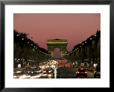 Avenue Des Champs Elysees And The Arc De Triomphe, Paris, France by Neale Clarke Pricing Limited Edition Print image