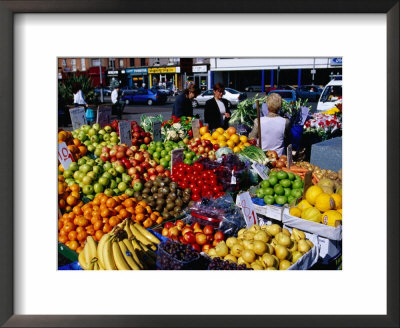 Fruit And Vegetable Stall At Moore Street Market, Dublin, Ireland by Oliver Strewe Pricing Limited Edition Print image