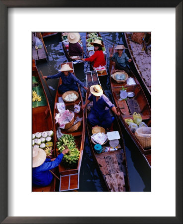 Floating Market, Damnoen Saduak, Thailand by Jerry Alexander Pricing Limited Edition Print image