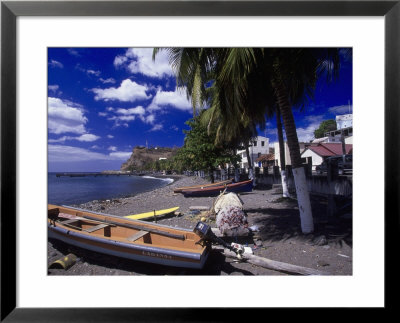 Gommiers, Wooden Fishing Boats, Bellefontaine, Fwi by Walter Bibikow Pricing Limited Edition Print image