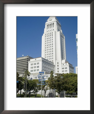 City Hall, Downtown, Los Angeles, California, Usa by Ethel Davies Pricing Limited Edition Print image