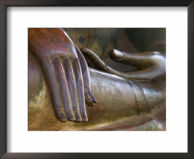 Detail Of Buddha Statue, Wat Sa Si, Vientiane, Laos by Michele Falzone Pricing Limited Edition Print image