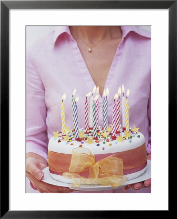 Birthday Cake With Burning Candles by Linda Burgess Pricing Limited Edition Print image