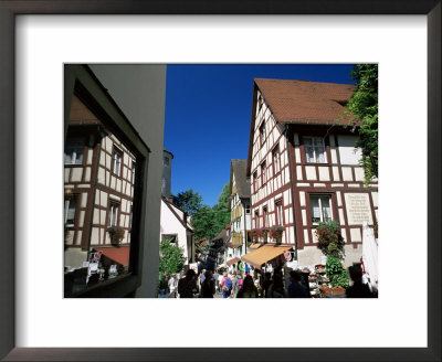 Timbered Houses Along Steigstrasse, Meersburg, Baden-Wurttemberg, Germany by Ruth Tomlinson Pricing Limited Edition Print image