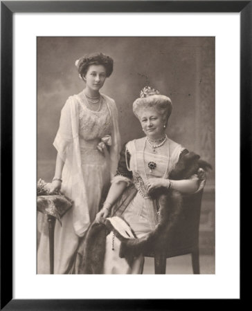 Augusta Viktoria Wife Of Wilhelm Ii With Her Daughter Viktoria Luise by Sandau Berlin Pricing Limited Edition Print image