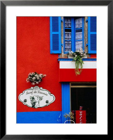 Supermarket Facade, Loctudy, Brittany, France by Diana Mayfield Pricing Limited Edition Print image