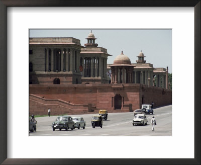 Raj Path Leading To The Parliament Building, New Delhi, Delhi, India by Christopher Rennie Pricing Limited Edition Print image
