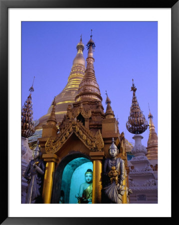 Detail Of Buddha Statue At Schwedagon Pagoda, Bagan, Myanmar (Burma) by Ryan Fox Pricing Limited Edition Print image