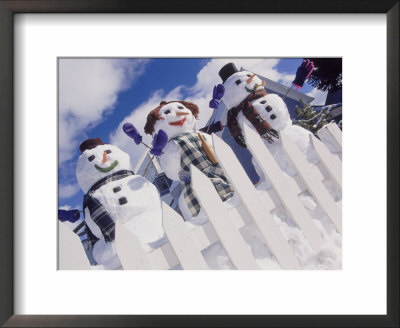 Family Of Snow People, Breckenridge, Co by Bob Winsett Pricing Limited Edition Print image