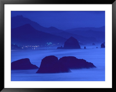 Sea Stacks, Dusk, Cannon Beach, Oregon by Brimberg & Coulson Pricing Limited Edition Print image
