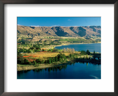 Pisa Range And Lake Dunstan, Central Otago, New Zealand by David Wall Pricing Limited Edition Print image