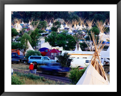 Pow-Wow Campsite, Crow Fair, Crow Agency, U.S.A. by Curtis Martin Pricing Limited Edition Print image