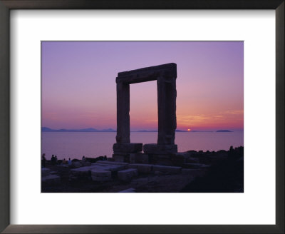 Greek Temple Of Apollo, Naxos, Cyclades Islands, Greece, Europe by Gavin Hellier Pricing Limited Edition Print image
