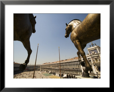 Piazza San Marco Viewed From The Galleria Of The Basilica Di San Marco, Venice, Italy by Krzysztof Dydynski Pricing Limited Edition Print image
