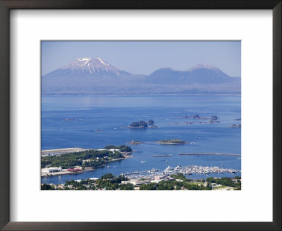Town With Mt. Edgecumbe In Background, Sitka, Alaska by Brent Winebrenner Pricing Limited Edition Print image