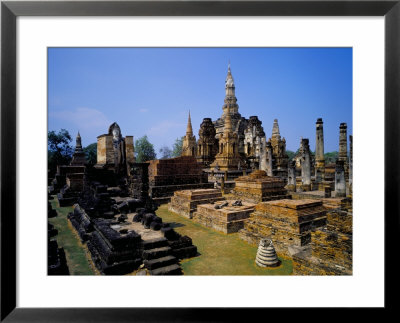 Wat Mahathat, Sukhothai Historical Park, Ruins Dating From 13Th To 15Th Century, Thailand by Marco Simoni Pricing Limited Edition Print image