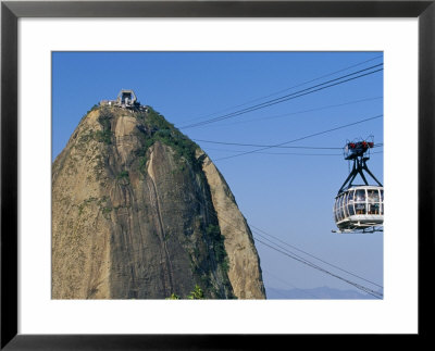 Cable Car And Pao De Acucar (Sugar Loaf), Rio De Janeiro, Brazil, South America by Marco Simoni Pricing Limited Edition Print image