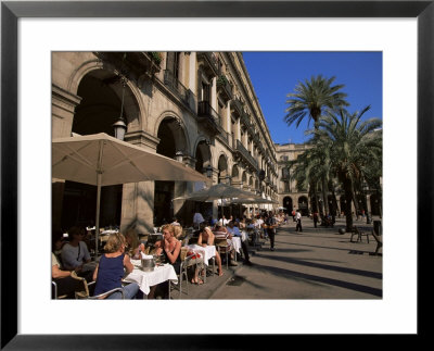 Cafe In The Square, Placa Reial, Barcelona, Catalonia, Spain by Jean Brooks Pricing Limited Edition Print image