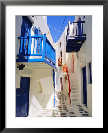 Mykonos, Mykonos Town, A Narrow Street In The Old Town,Cyclades Islands, Greece by Fraser Hall Pricing Limited Edition Print image