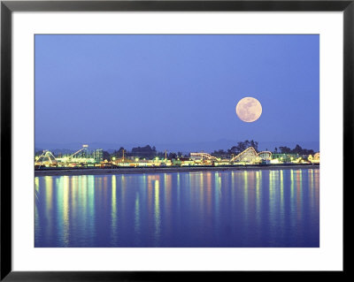 Amusement Park With Full Moon, Central California by Scott Winer Pricing Limited Edition Print image