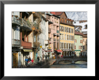 Buildings Along Canal De Thiou, Old Town, Annecy, French Alps, Savoie, Chambery, France by Walter Bibikow Pricing Limited Edition Print image