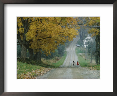 Two People Walk Down A Gravel Road by B. Anthony Stewart Pricing Limited Edition Print image