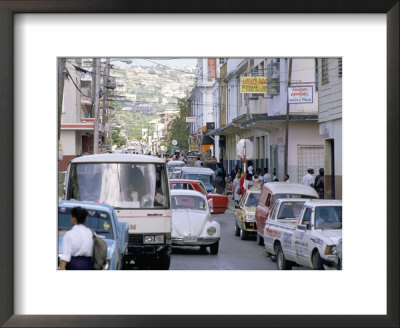 Traffic In Town Street, Montego Bay, Jamaica, West Indies, Caribbean, Central America by Robert Harding Pricing Limited Edition Print image