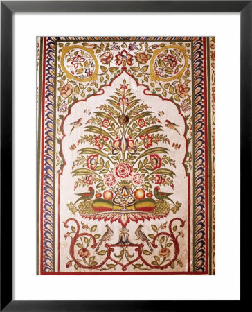 Detail Of Wall Painting In Dining Area, Samode Haveli, Jaipur by John Henry Claude Wilson Pricing Limited Edition Print image