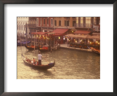 Gondoliers On The Grand Canal, Venice, Italy by Stuart Westmoreland Pricing Limited Edition Print image