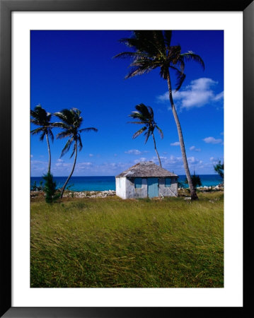 Old Settlement Building By The Shore, Cat Island, Bahamas by Greg Johnston Pricing Limited Edition Print image