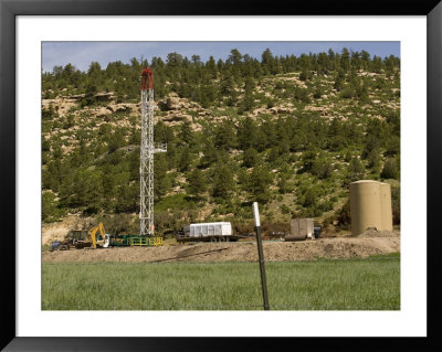 Drilling Rig Set Up For Coal Bed Methane Gas, Colorado by Michael S. Lewis Pricing Limited Edition Print image