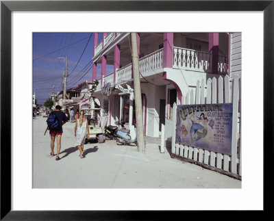 San Pedro Main Street, Ambergris Cay, Belize, Central America by Upperhall Pricing Limited Edition Print image