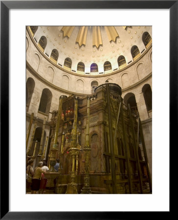 Tomb Of Jesus Christ, Church Of The Holy Sepulchre, Old Walled City, Jerusalem, Israel by Christian Kober Pricing Limited Edition Print image