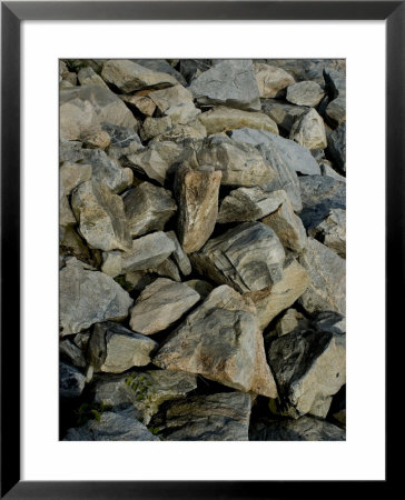 Pile Of Large Bolders On The New England Coastline, Groton, Connecticut by Todd Gipstein Pricing Limited Edition Print image