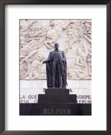 Statue Of Simon Bolivar, Independence Monument, Los Proceres, Caracas, Venezuela, South America by Sergio Pitamitz Pricing Limited Edition Print image