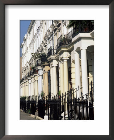 Houses On Road Near Arundel Gardens, Notting Hill, London, England, United Kingdom by Brigitte Bott Pricing Limited Edition Print image