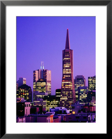 Transamerica Pyramid And City Buildings, San Francisco, California by Richard Cummins Pricing Limited Edition Print image