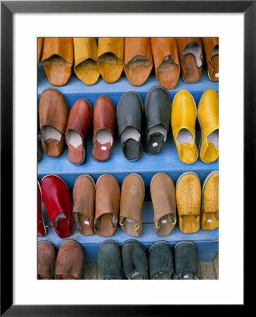 Babouches, Souks In The Medina, Essaouira, Morocco, North Africa, Africa by Bruno Morandi Pricing Limited Edition Print image