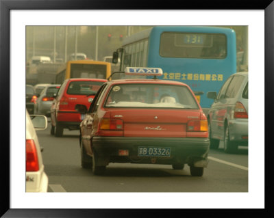 A Taxi In Traffic by Richard Nowitz Pricing Limited Edition Print image