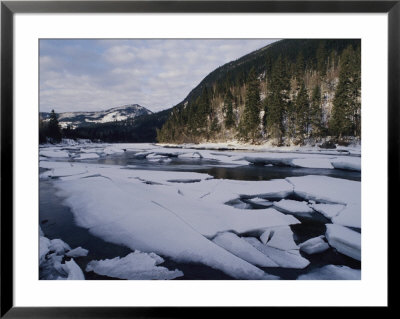Broken Ice In A Mountain Waterway by Bill Curtsinger Pricing Limited Edition Print image