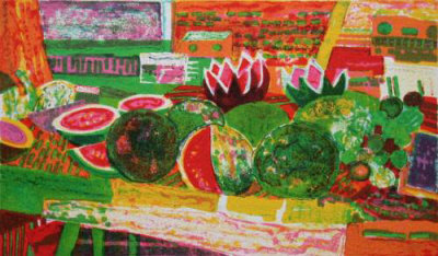 Les Pasteques by Jean Pierre Pophillat Pricing Limited Edition Print image