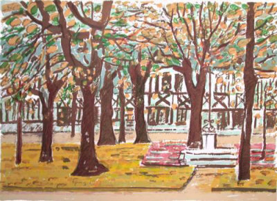 L'aitre St Maclou A L'automne by Robert Savary Pricing Limited Edition Print image