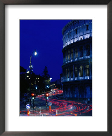Roman Colosseum At Night, Rome, Italy by Johnson Dennis Pricing Limited Edition Print image