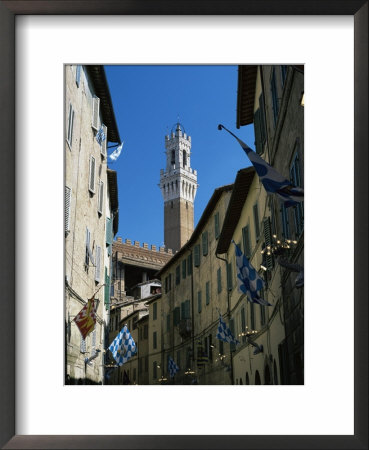 View To The Torre Del Mangia From The Via Giovanni Dupre, Siena, Tuscany, Italy by Ruth Tomlinson Pricing Limited Edition Print image