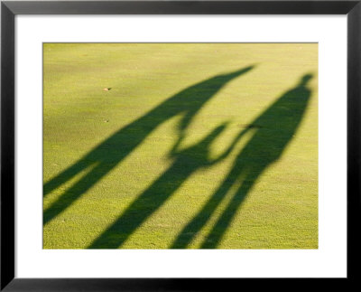 Tall Shadows Loom On The Greens Of A Golf Course by Stacy Gold Pricing Limited Edition Print image