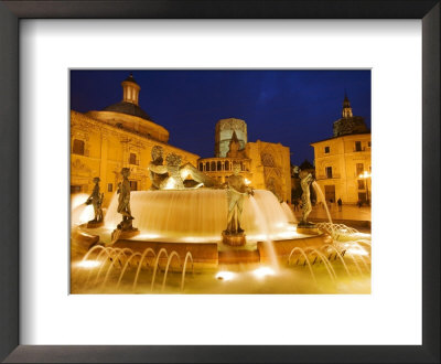 Turia Fountain, Plaza Del La Virgen, Centro Historico, Valencia, Spain by Greg Elms Pricing Limited Edition Print image