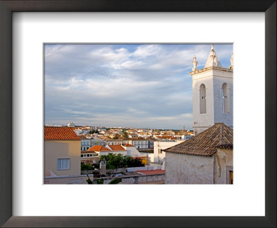 Skyline Views With Traditional Rooftops And Bell Tower, Tavira, Algarve, Portugal by Jain Lemos Pricing Limited Edition Print image