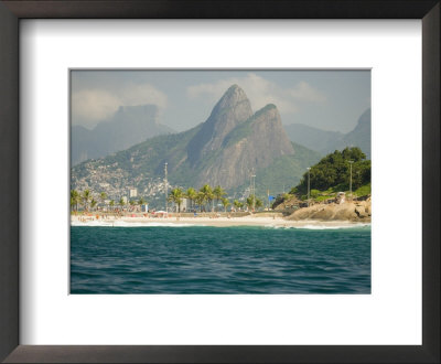 Praia De Diabo, Arpoador Near Copacabana Beach, Brothers Peaks Behind, Rio De Janiero, Brazil by Stuart Westmoreland Pricing Limited Edition Print image