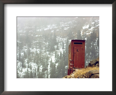 Outhouse Perches On A Hillside by Rex Stucky Pricing Limited Edition Print image