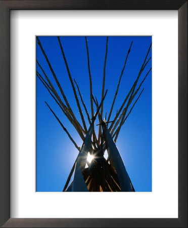 Sun Shining Through Top Of Teepee by Holger Leue Pricing Limited Edition Print image